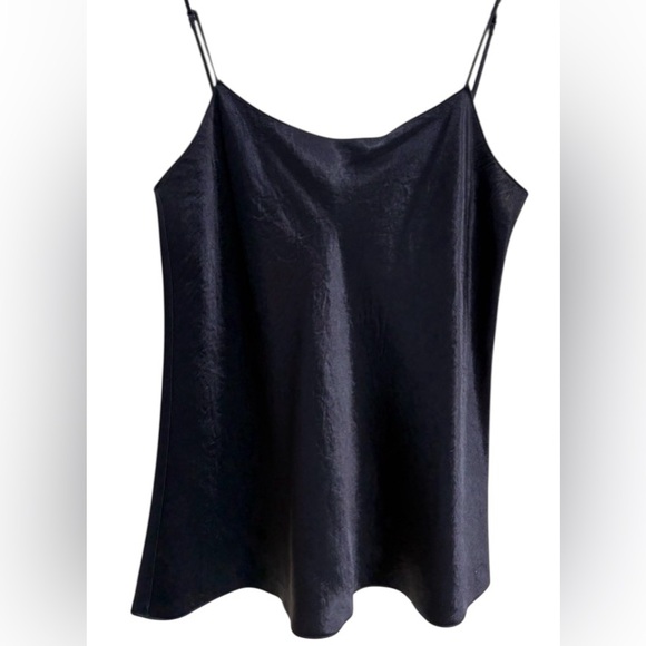 Vince Satin Cami – Coastal Midnight Blue – Size M – NWOT Minimalist Luxe Top - Picture 4 of 10
